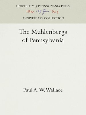 cover image of The Muhlenbergs of Pennsylvania